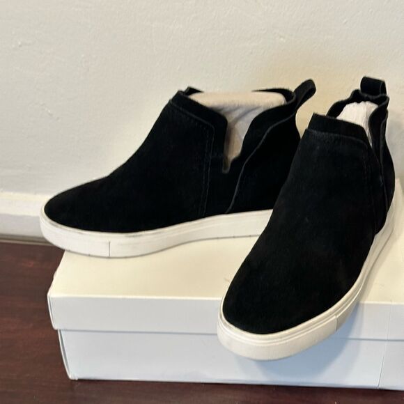 Steven Barker high top suede high top sneakers size 6,5 in black new in box - Picture 3 of 13